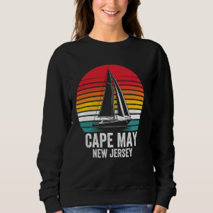 Cape May New Jersey, Sailing Cape May, Sailboat Ca Sweatshirt