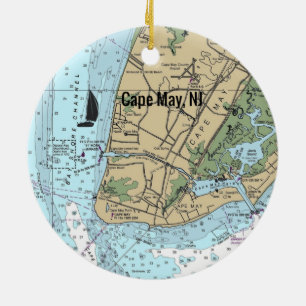 Cape May NJ Ceramic Ornament