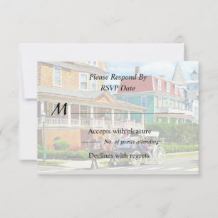 Cape May NJ  Horse Drawn Carriage RSVP Card