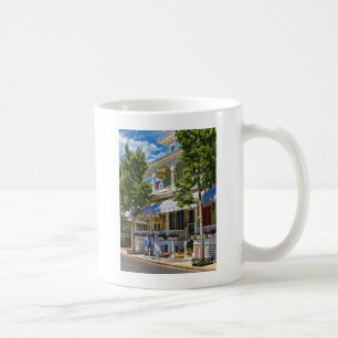 Cape May NJ – Man Walking His Goldendoodle Coffee Mug
