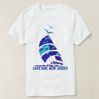 Cape May, NJ Sailboat Vacation T-Shirt