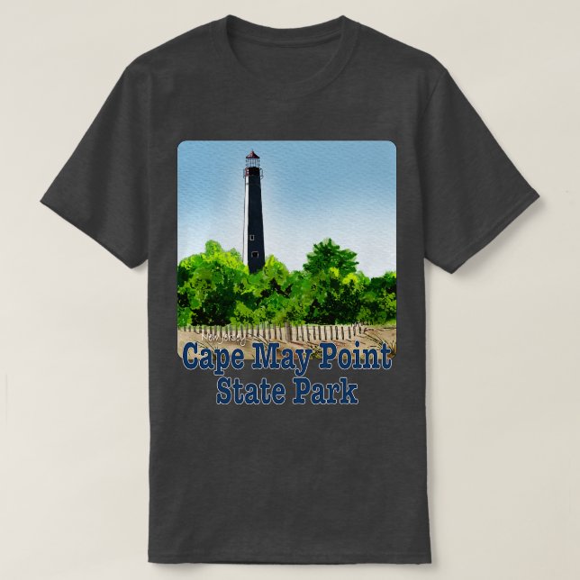 Cape May Point State Park New Jersey T-Shirt (Design Front)