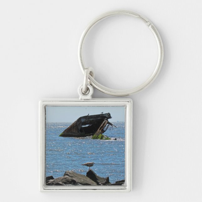 Cape May Shipwreck Key Ring (Front)