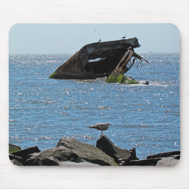 Cape May Shipwreck Mouse Pad (Front)