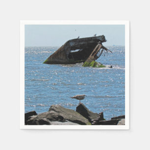 Cape May Shipwreck Napkin