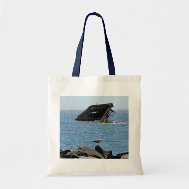 Cape May Shipwreck Tote Bag (Front)