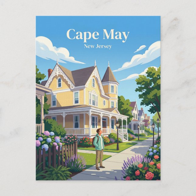 Cape May USA Postcard (Front)