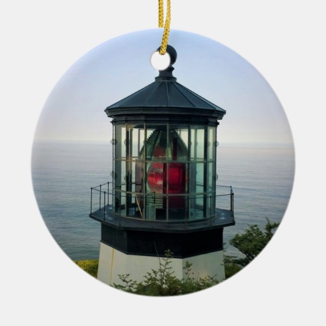 Cape Meares Lighthouse, OR Ceramic Ornament (Front)