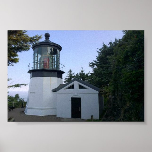 Cape Meares Lighthouse, OR Poster (Front)