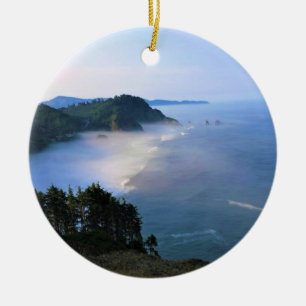 Cape Meares, Oregon Coast Ceramic Ornament