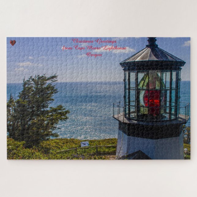 Cape Mears Lighthouse Oregon.  Jigsaw Puzzle (Horizontal)