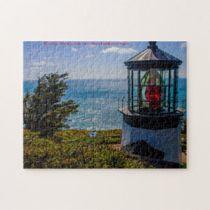 Cape Mears Lighthouse Oregon. Jigsaw Puzzle