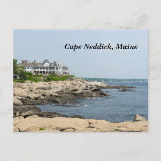 Cape Neddick in Maine Holiday Postcard
