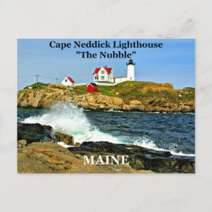 Cape Neddick Light, Maine postcard