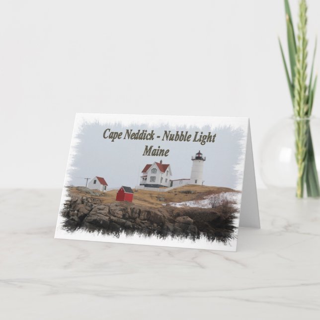 Cape Neddick - Nubble Light Card (Front)