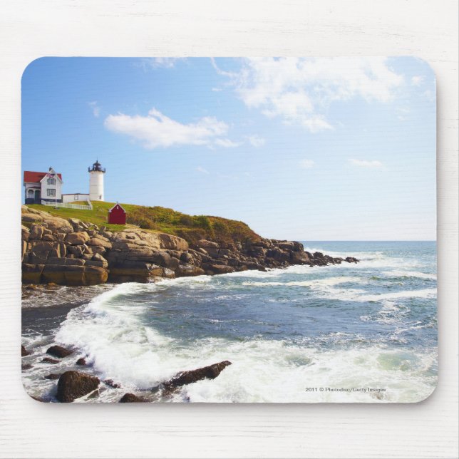 Cape Neddick 'Nubble' Lighthouse in Maine Mouse Pad (Front)
