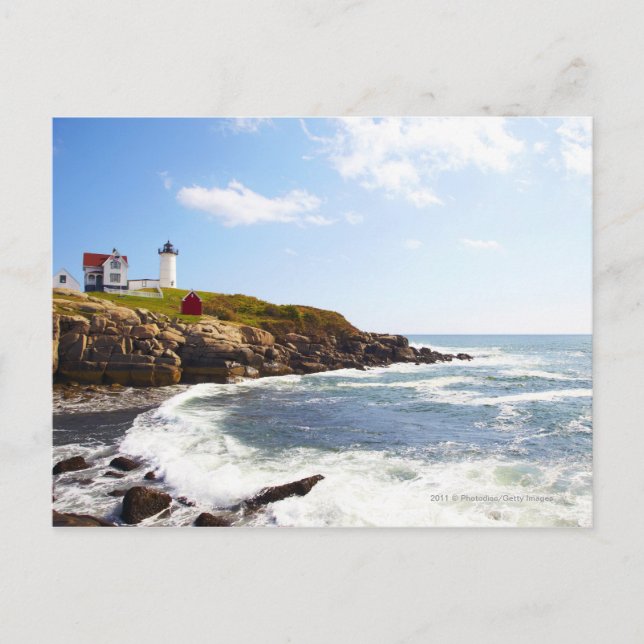 Cape Neddick 'Nubble' Lighthouse in Maine Postcard (Front)