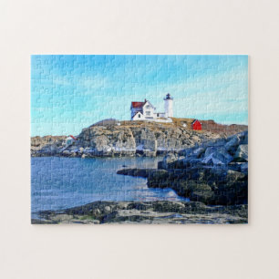 Cape Neddick ( Nubbles Light) Lighthouse Puzzle