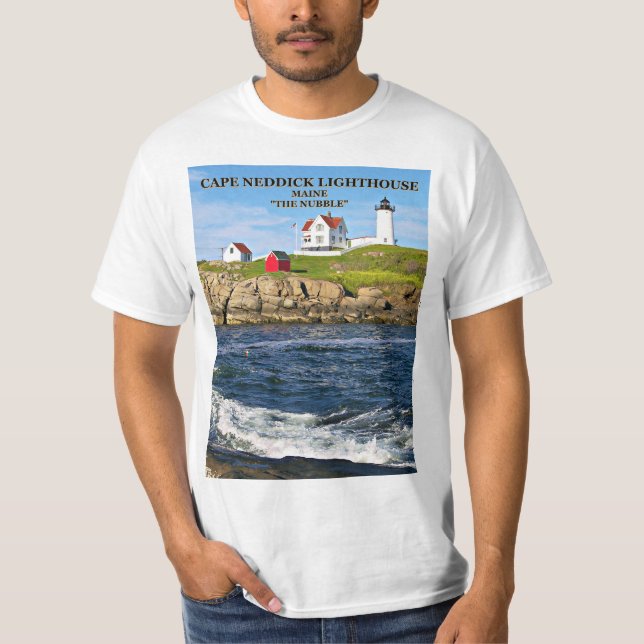 Cape Neddick, "the Nubble" Lighthouse T-Shirt (Front)