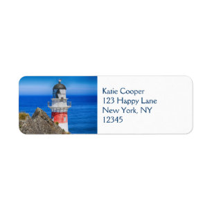 Cape Palliser New Zealand Lighthouse Return Address Label