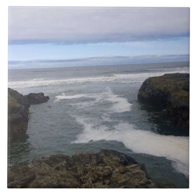 Cape Perpetua, Oregon Coast Ceramic Tile (Front)