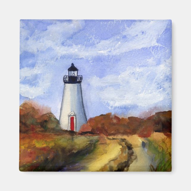 Cape Poge Lighthouse Magnet Gifts (Front)