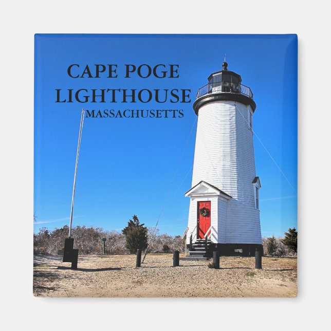 Cape Poge Lighthouse, Massachusetts Magnet (Front)