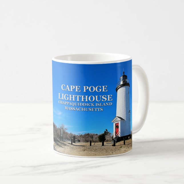 Cape Poge Lighthouse, Massachusetts Mug (Front Right)