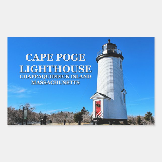 Cape Poge Lighthouse, Massachusetts Stickers (Front)