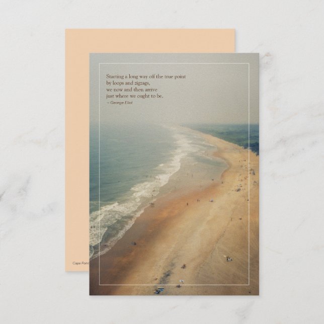 Cape Point (Hatteras Island) Petite Photo Card (Front/Back)