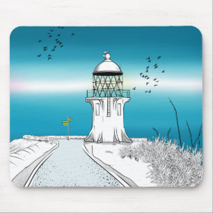 Cape Reinga Lighthouse NZ Mouse Pad