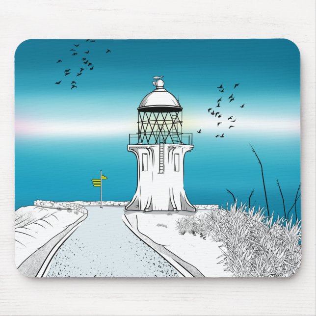 Cape Reinga Lighthouse NZ Mouse Pad (Front)