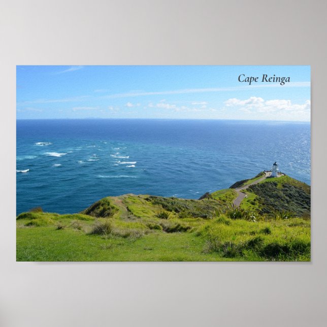 Cape Reinga / Te Rerenga Wairua, New Zealand Poster (Front)