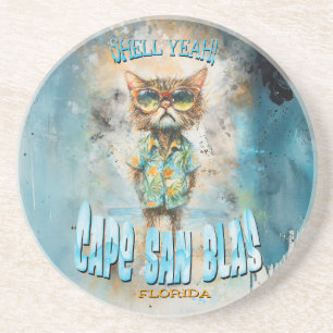 Cape San Blas Florida Beach Cat Coaster
