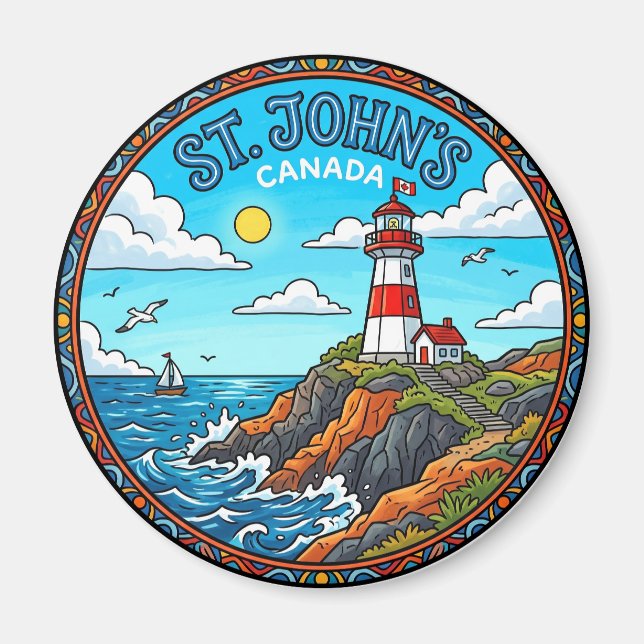 Cape Spear Lighthouse Canada Magnet (Front)