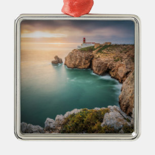 Cape St. Vincent Sagres, Algarve, Portugal Metal Ornament
