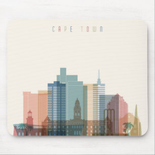 Cape Town, Africa City Skyline Mouse Pad