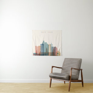 Cape Town, Africa City Skyline Tapestry