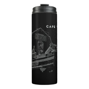 Cape Town Architecture Bakery Building Sketch Thermal Tumbler