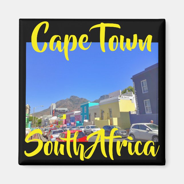 Cape Town Bo Kaap City View Magnet (Front)