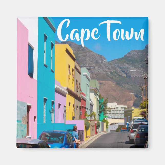Cape Town Bo-Kaap Cityscape South Africa Magnet (Front)