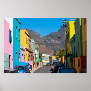 Cape Town Bo-Kaap Cityscape South Africa Poster