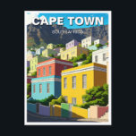 Cape Town Bo-kaap  South Africa Postcard<br><div class="desc">Bo-Kaap is a vibrant and historic neighbourhood in Cape Town, South Africa, known for its colourful houses and rich cultural heritage. Situated on the slopes of Signal Hill, the area was originally established in the 18th century as a settlement for freed slaves, many of whom came from Malaysia, Indonesia, and...</div>