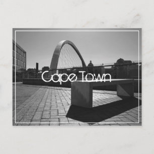 Cape Town Canal Walk Area Architecture Monochrome Postcard