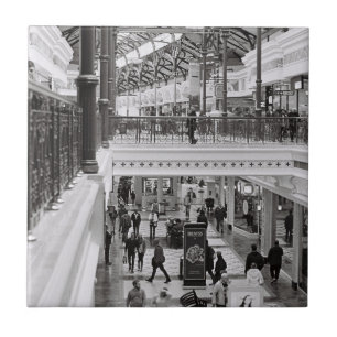 Cape Town Canal Walk Monochrome Life Ceramic Tile