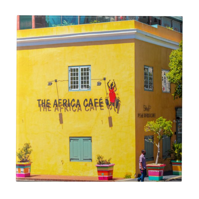 Cape Town Cityscape Architecture South Africa Ceramic Tile (Front)