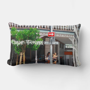 Cape Town Cityscape Long Street South Africa Lumbar Cushion