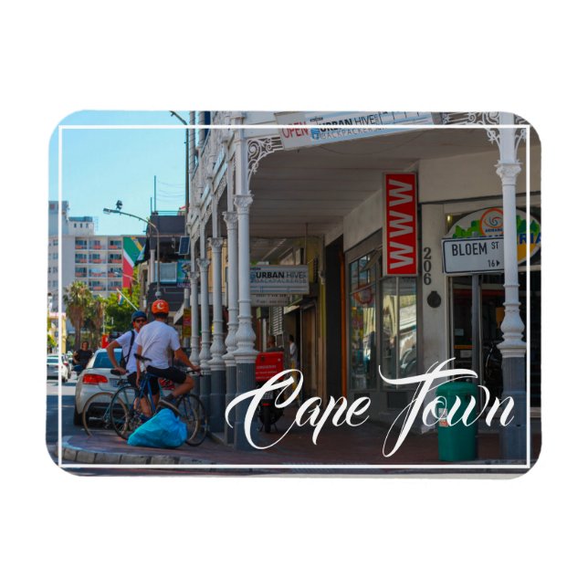 Cape Town Cityscape Long Street South Africa Magnet (Horizontal)