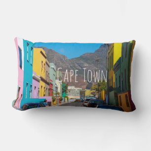Cape Town Cityscape Street Bo-Kaap South Africa Lumbar Cushion