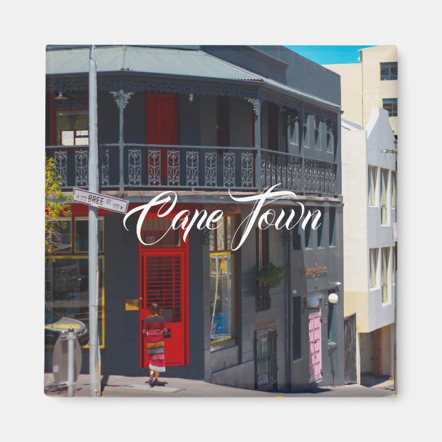 Cape Town Cityscape Street South Africa Magnet (Front)